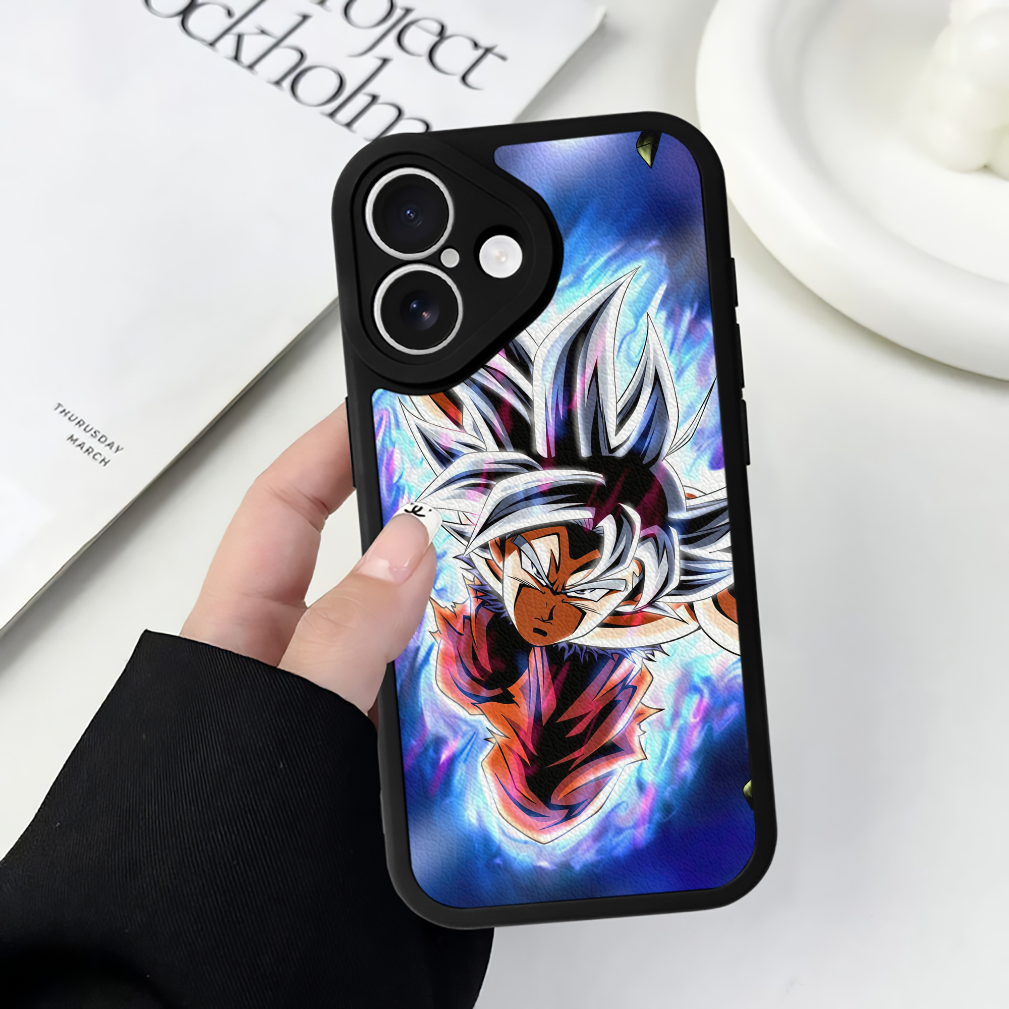 （画像用） ドラゴンボール DRAGON BALL 【iPhone 16シリーズ対応】シリコンスマホケース（レザー調） 材質：シリコン